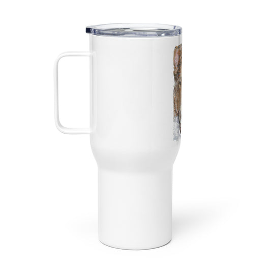 Travel mug with a handle -- Custom Collie Smooth