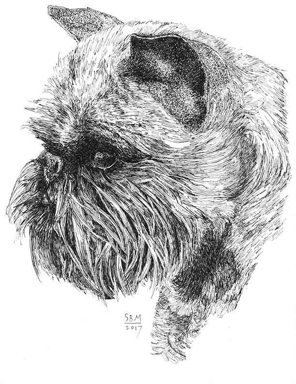 Dog Art Print -- Brussels Griffon
