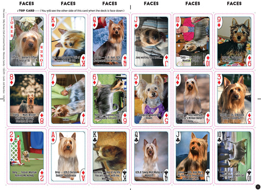 Silky Terrier Playing Cards