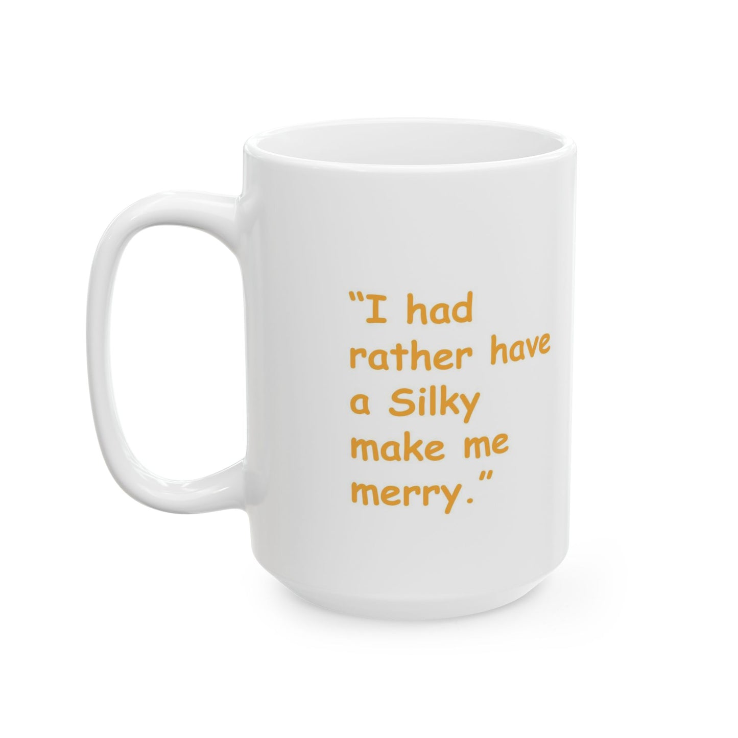 White Ceramic Mug Silky Terrier Club of Central Florida